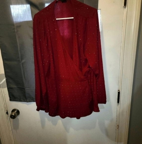 🍁🍂NWOT Women's City Chic Plus Size Top Bling Flirt 18 - Picture 4 of 6